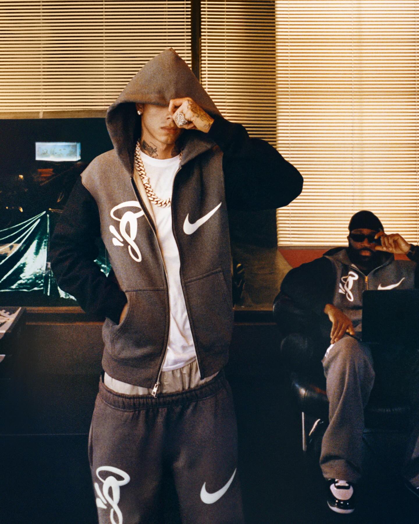 Syna x Nike Solo Swoosh Men’s Full Tech Fleece Tracksuit Syna World x Nike